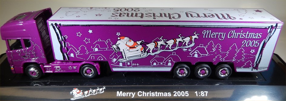 Schuco Edition 1:87 Scania Topline Truck Merry Christmas 2005