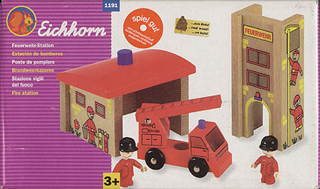 Eichhorn Fire Station with Fire Truck and two figure