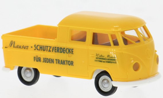 Brekina VW T1b Doka Walter Mauser Schutzverdecke für Jaden Traktor