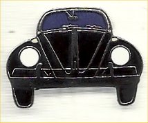 Lapel Pin VW Bug Black