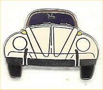 Lapel Pin VW Bug White