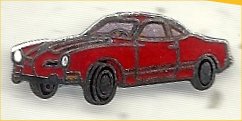 Lapel Pin VW Karmann Ghia red