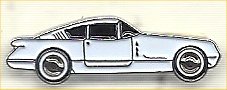 Lapel Pin Porsche 911 white