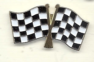 Lapel Pin Checkered Flags