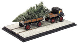 Schuco Edition 1:43 Unimog 401 pulling trailer with tree