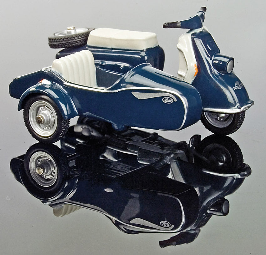 Schuco Piccolo Heinkel Scooter Tourist 103 A2 with side car – German  Aircooled