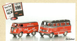 VW T1 Kastenwagen and Mercedes-Benz L319 Kombi Special Set made for Heinz Steiber's 60th Birthday Limited Edition of 500 pcs. Includes Music CD of the Band "The Memphis" Sound '64