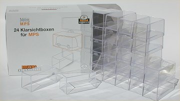 Brekina Clear boxes for MPS set of 24