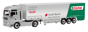 Schuco Edition 1:87 MAN TG-A Truck and Trailer "Audi Team Phoenix Castrol"