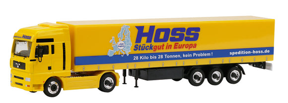 Schuco Edition 1:87 MAN TG-A  Truck and Trailer ,HOSS Stückgut in Europa