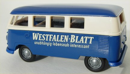 Brekina VW Kombi T1b Westfalen Blatt / German Newspaper