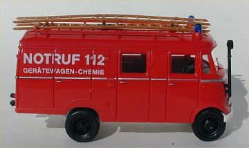 Brekina MB LF 319 Fire Truck Gerätewagen-Chemie