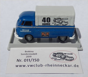 Brekina VW T1b Pritschenwagen Special Model for VW Club Rhein-Neckar 2019