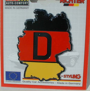 "D" Emblem in the shape of West Germany